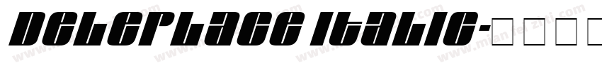 deleplace italic字体转换